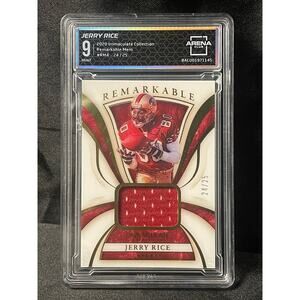 2020 Immaculate Collection Remarkable /25 #RM4 Jerry Rice Arena Club MINT 9